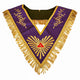 Sautoir Passé Vénérable Maître d’Honneur violet. Soie Naturelle - Memphis-Misraïm (ORUMM)