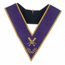 Secretary purple Collar. Natural Silk - Memphis-Misraïm Rite (ORUMM)