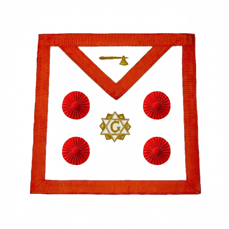 Tablier 6° Grade. 34x34cm - Loges St André, Rite Suédois - Nos Colonnes
