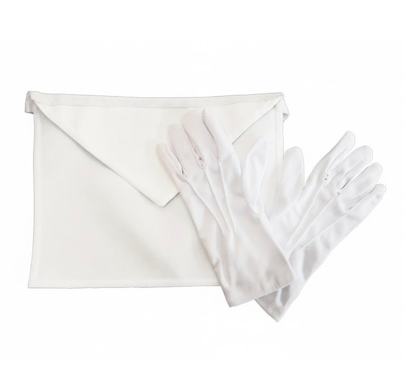 Pack Tablier Apprenti + 1 Paire de gants. Simili Cuir - Lauderdale - Nos Colonnes