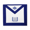 Chaplain Apron. 39x33cm Blue Lodge, York Rite