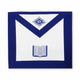 Chaplain Apron. 39x33cm Blue Lodge, York Rite