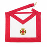 Knight Rose Croix Apron. Cross Potent - 18th degree AASR