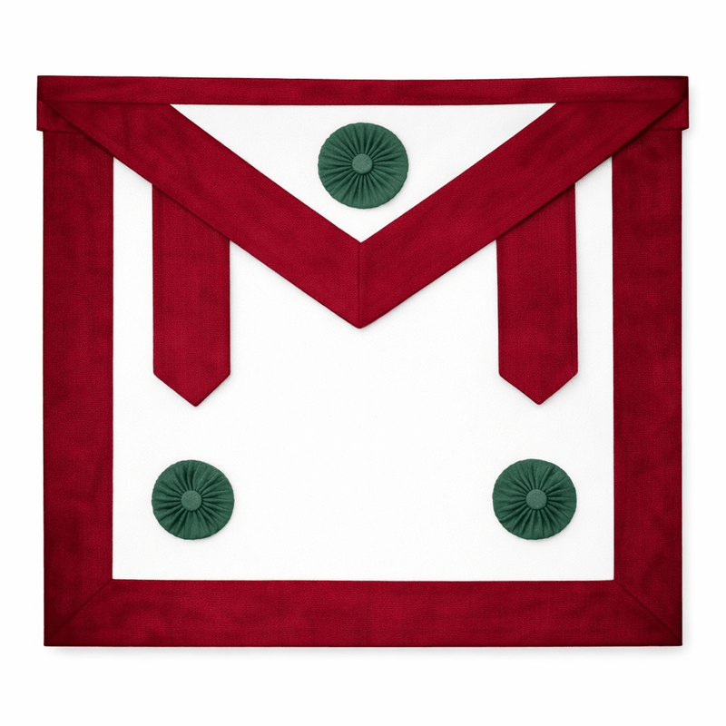 Tablier Chevalier cramoisi (pendeloques) - Chevaliers Maçons (Irlande) - Nos Colonnes