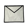 Tablier de compagnon avec bordure noire - pas de rite - BA