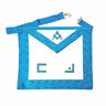 Master Mason Apron. Masonic Alphabet/Square & Compass. 39 x 33cm - French Rite "Groussier" (RFG)