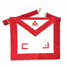 Master Mason Apron. Masonic Alphabet/Square & Compass. 39x33cm - Ancient Accepted Scottish Rite (AASR)