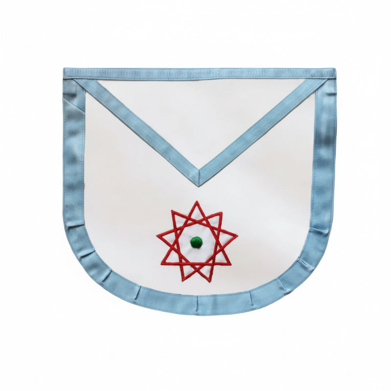 Tablier Maître. Triple Triangle/Bords arrondis - Rite Français Moderne Rétabli - Nos Colonnes