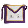 Master Mason  purple Apron. Faux leather. 39x33cm - Memphis-Misraim