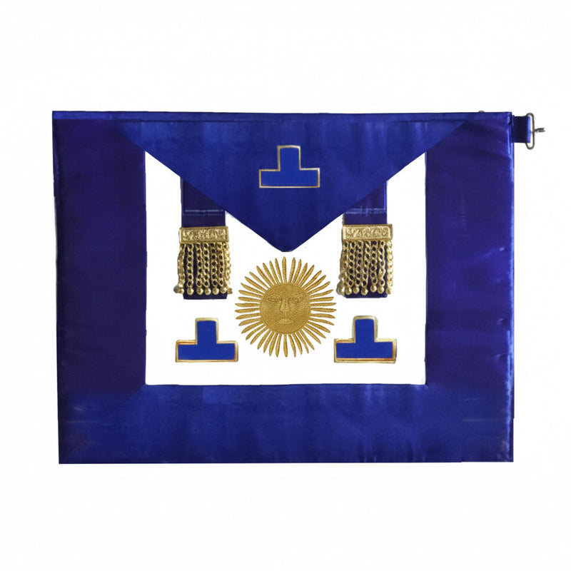 Tablier National. Grand Maître. Petite Tenue - GLNF - Grandes Loges style Anglais - Nos Colonnes