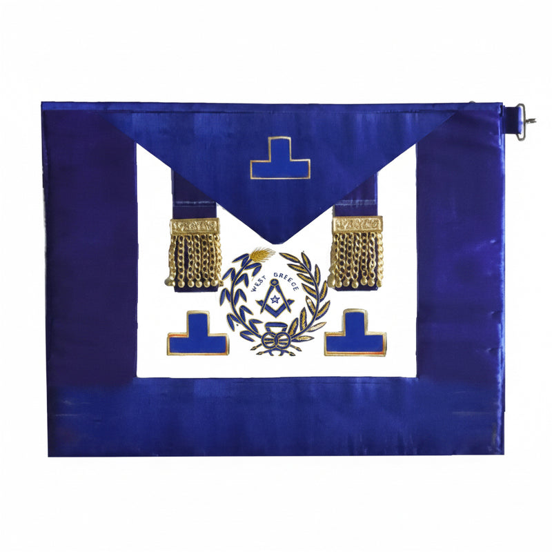 Tablier National. Grand Maître Provincial. Petite Tenue - Grandes Loges, style anglais - Nos Colonnes