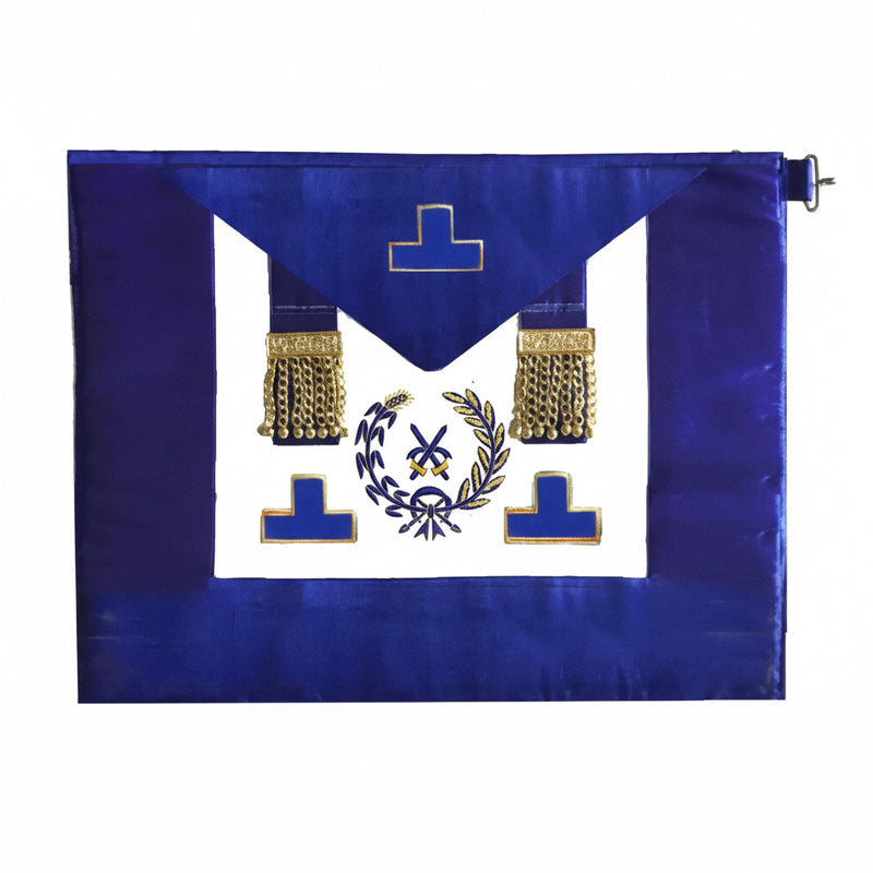 Tablier National. Grand Officier. Fonction brodée. Petite Tenue - Grandes Loges, style anglais - Nos Colonnes