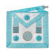 Lodge Officer Apron. 3 Rosettes/Tassels/Badge - Emulation Working (English Style)