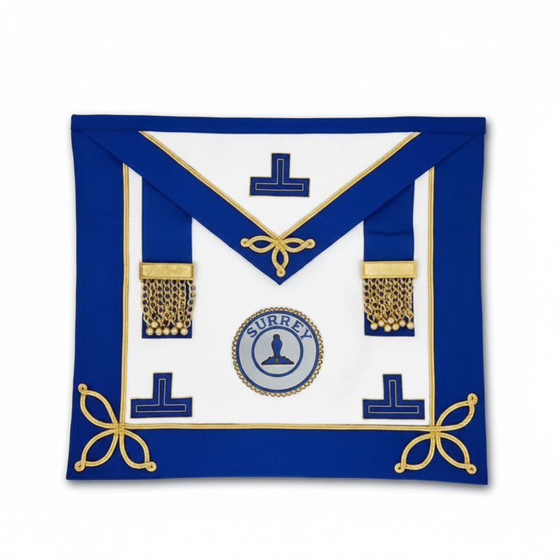 Tablier Provincial. Grand Officier. Badge Fonction. Petite Tenue - Grandes Loges, style anglais - Nos Colonnes