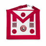 Provincial Grand Steward Magenta Apron with 3 Rosettes  - Grand Lodges, English Style  