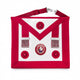 Provincial Grand Steward Magenta Apron with 3 Rosettes  - Grand Lodges, English Style  