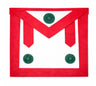 Knight Mason Red Apron (Pendants) - Irish Constitution
