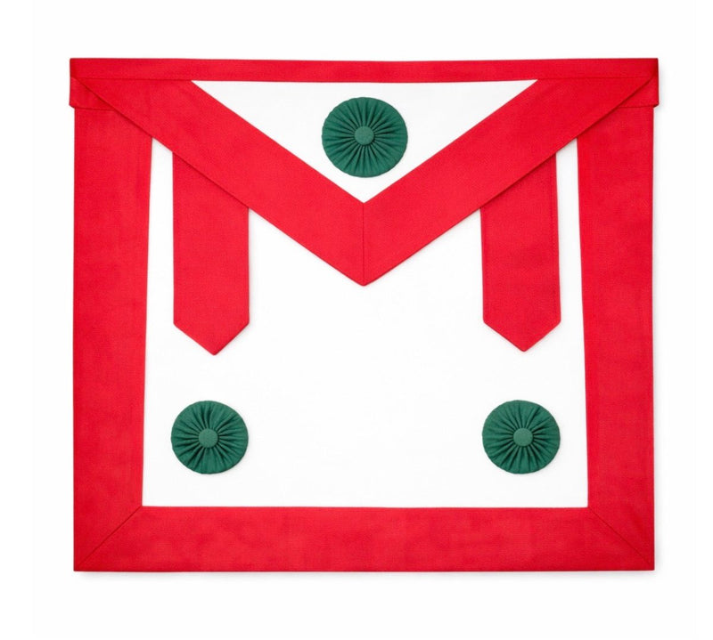 Tablier Chevalier rouge (pendeloques) - Chevaliers Maçons (Irlande) - Nos Colonnes