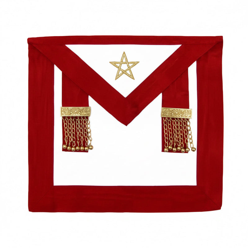 Tablier Très Excellent Maître Pendeloques. 41x35 cm - Arche Royale Américaine (Rite d’York) - Nos Colonnes