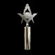 Senior Deacon silver Wand Top - Blue Lodge, York Rite