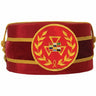 Toque de Luxe Rouge Passé Grand Prêtre (Lauriers) - Arche Royale Américaine (Rite d’York)