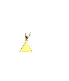 Pendentif triangle demi pouce en or Nos Colonnes - Boutique Maçonnique 