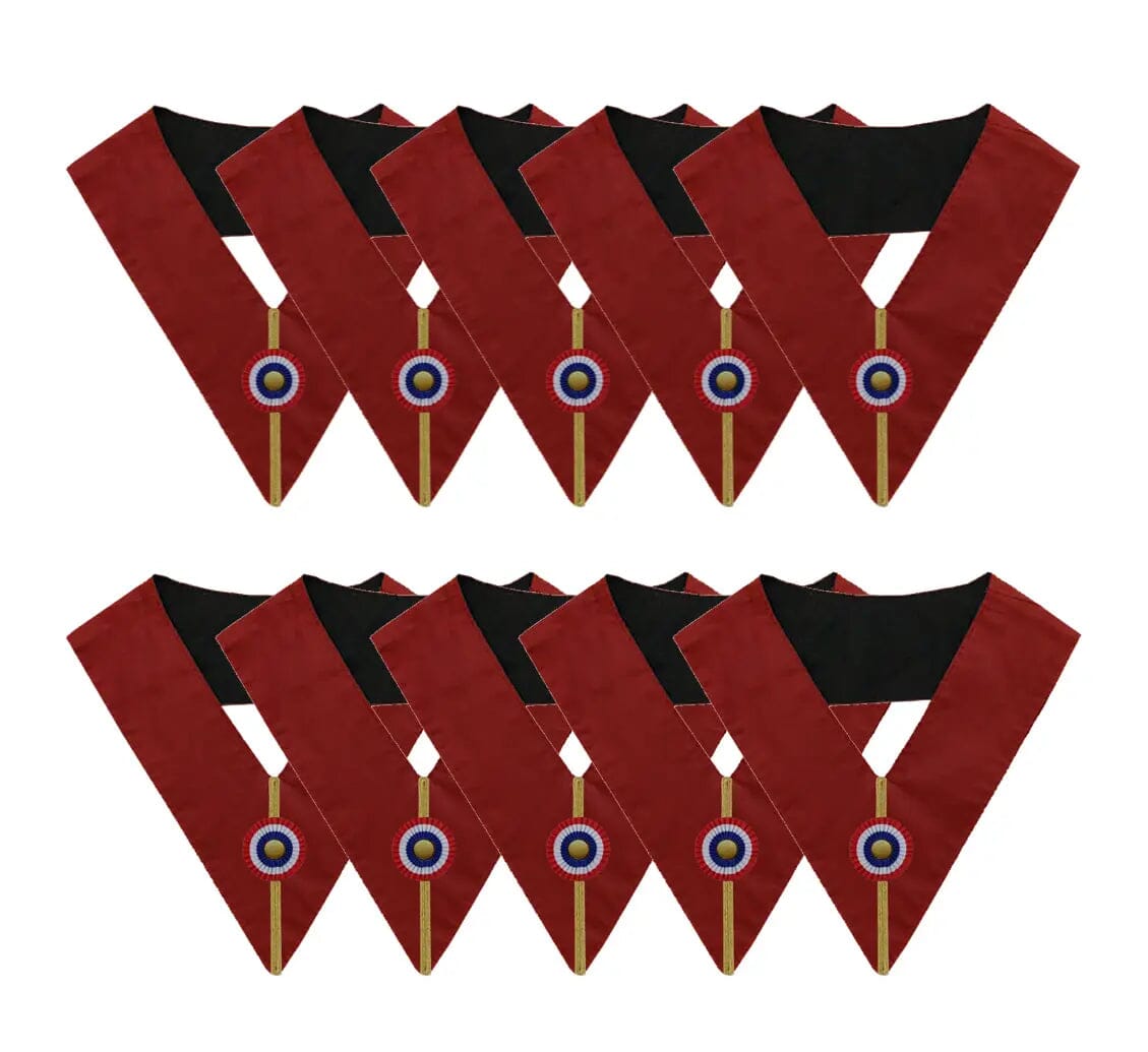 Pack 10 Sautoirs Officiers - Arche Royale Domatique (Style Français) sautoir Nos Colonnes - Boutique Maçonnique 