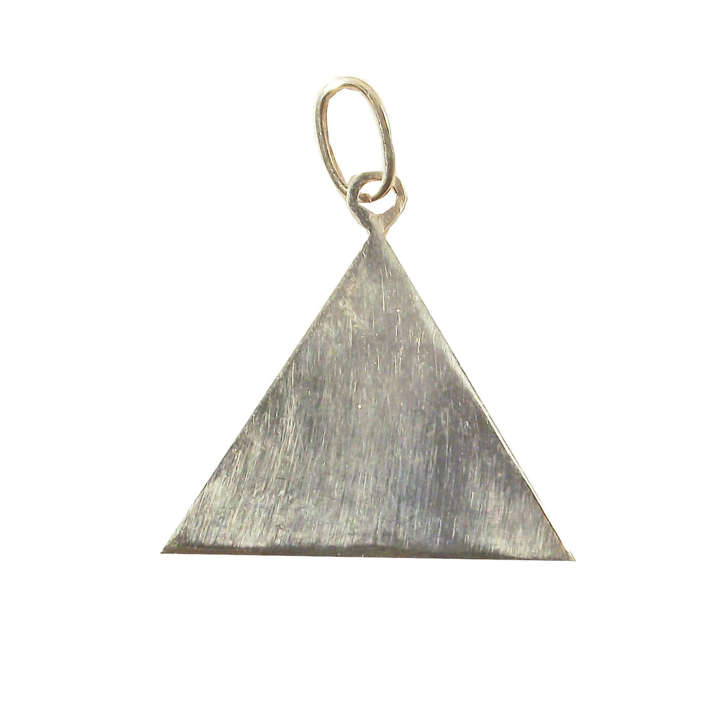 Pendentif Triangle demi pouce (argent 925/1000) Nos Colonnes - Boutique Maçonnique 
