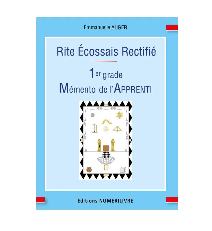 RER - 1er grade - Memento de l'apprenti livre maconnique Nos Colonnes - Boutique Maçonnique 