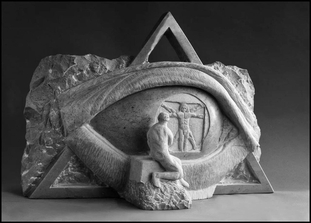 Sculpture « Le sculpteur face à la divine proportion » sculpture Nos Colonnes - Boutique Maçonnique 
