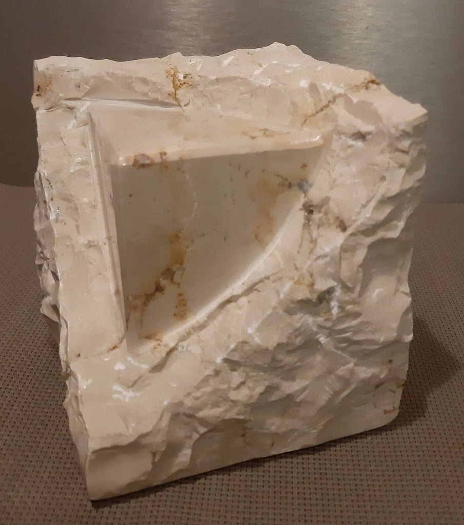 Sculpture « Cube » marbre de Carrare ou calcaire sculpture Nos Colonnes - Boutique Maçonnique 
