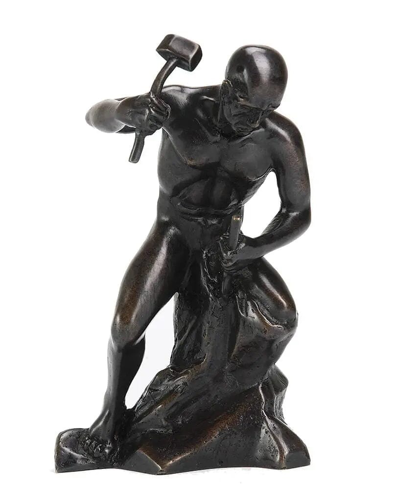 Statuette Tailleur de Pierre. Grande Version (Bronze) Nos Colonnes - Boutique Maçonnique