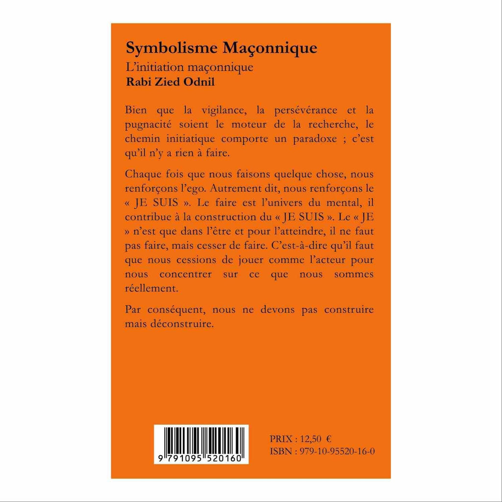 Symbolisme Maçonnique. Nº 7 L’initiation maçonnique livre maconnique Nos Colonnes - Boutique Maçonnique 