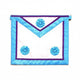 Tablier Maître. 3 Rosettes. 39x33cm - Memphis-Misraïm