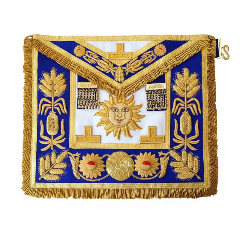 Tablier National. Grand Maître. Grande Tenue - GLNF - Grandes Loges style Anglais - Nos Colonnes - Boutique Maçonnique
