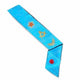 Master Mason Sash. Rosette/Square & Compass/Blazing Star. Natural Silk - French Rite Groussier