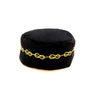 Master Mason black Cap. Lakes of Love. 8cm