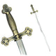 Masonic Flaming Sword - Trefoil Guard