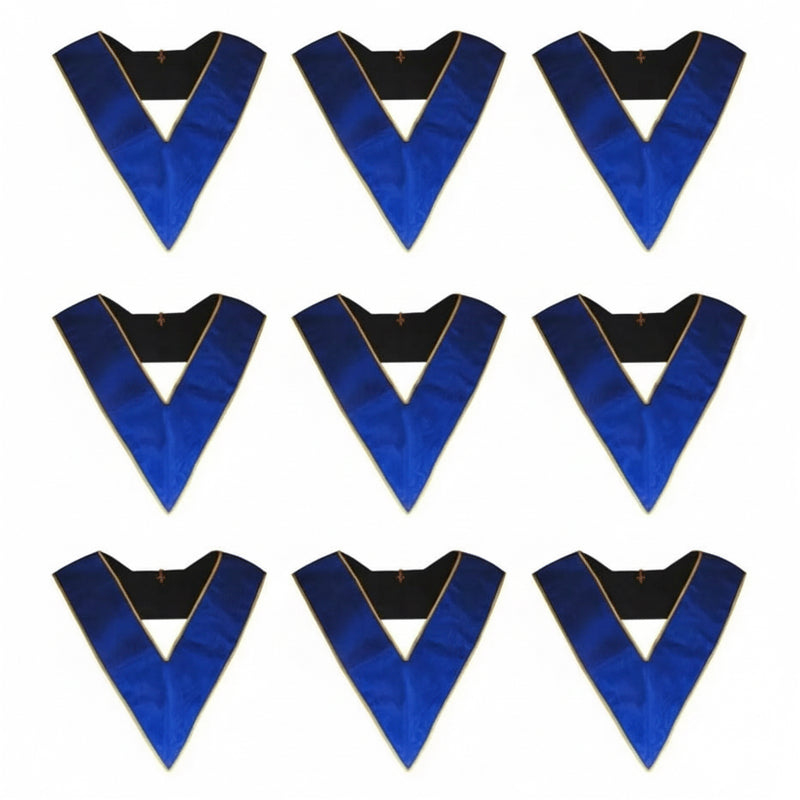 Pack 9 Sautoirs Officiers. Sans broderies - Rite Opératif de Salomon (ROS) - Nos Colonnes
