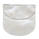 Apprentice/Fellowcraft Apron. Round edge. Faux leather. 36x31 cm  + 1 FREE pair of White Gloves - French Rite "Traditional"