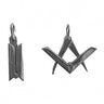 Pendentif Compas Équerre articulé (argent 925/1000)