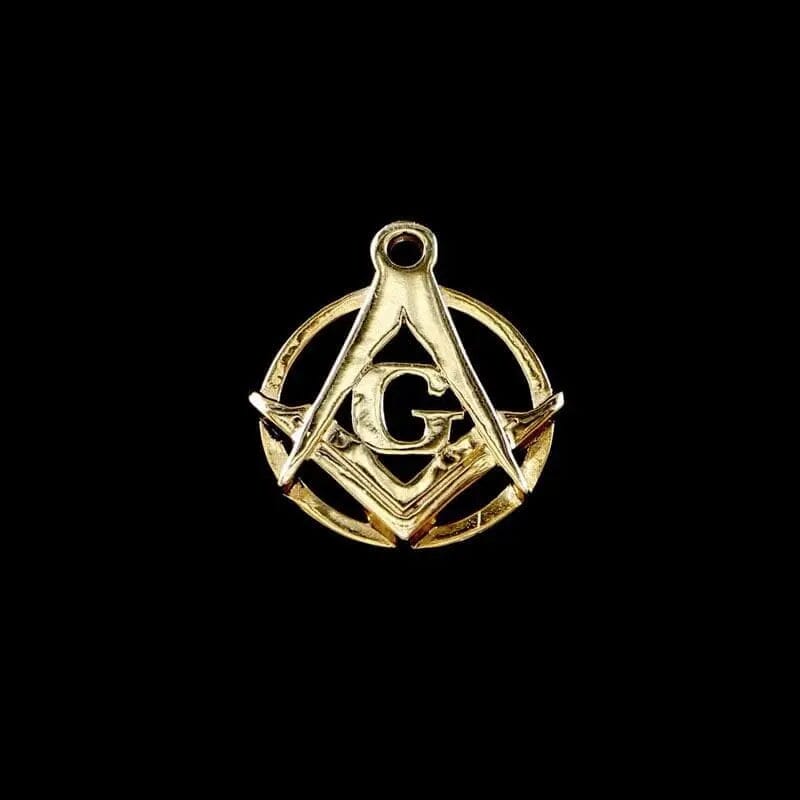 Pendentif Equerre & Compas sur Cercle - Nos Colonnes