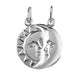Sun and Moon silver Pendant (large model)