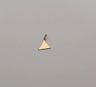 Half-inch gold Triangle Pendant
