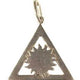 Pendentif Triangle Soleil (argent 925/1000)