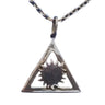 Pendentif triangle soleil en or