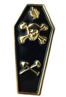 Pin's Maçonnique Cercueil (noir & or)