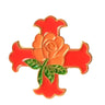 Pin's Maçonnique Rose-Croix (Rouge et Or)