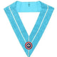 Worshipful Master Collar. Tricolor Rosette. Natural Silk - Emulation Working (French style)