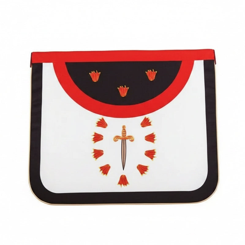 Tablier 1° Ordre. 39x33 cm - Rite Français Traditionnel (Chapitre Français) - Nos Colonnes
